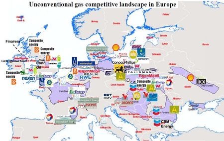 Gaz non conventionnels Europe