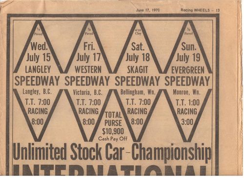 1972 speedway poster