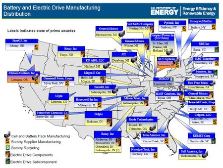 Obama annonce 2,4 milliards de dollars de subventions pour les batteries et autres composants EV