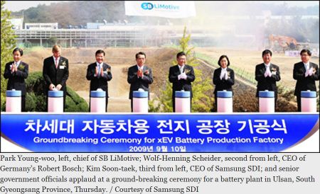 Longue vie au coréen SB Limotive futur fournisseur de batteries à BMW!