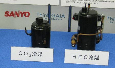 Sanyo présente un nouveau compresseur pour faire du froid avec un cycle au CO2 transcritique