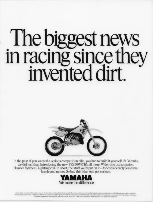 De bonnes motos. Une créativité publicitaire au diapason ?