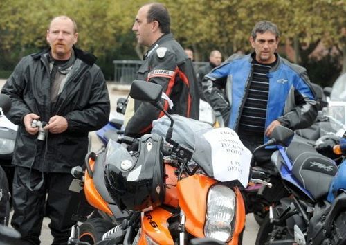 Rassemblement pour le motard assassiné à Toulouse.