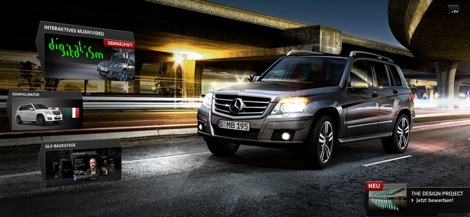 Mercedes unveils interactive micro-site for the GLK