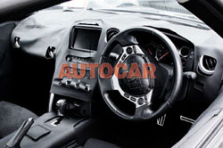Close-up pictures of Nissan GT-R