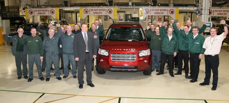 Land Rover rolls off the 100,000th Freelander 2