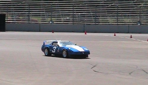 Portland Intl. Raceway with the Corvette