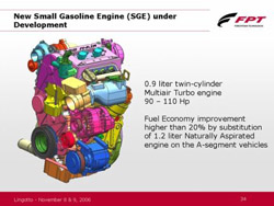 More details on the Fiat twin-cylinder engine