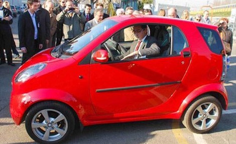 Martin Bubble unveiled on a car park at the Bologna Motor Show