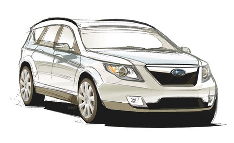 Unverified sketch of the future Subaru Forester