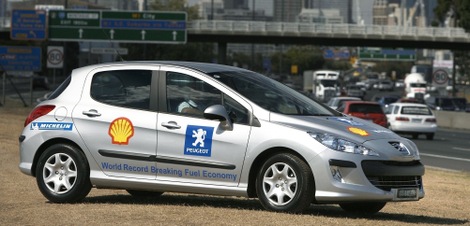 Peugeot 308 HDi 110 sets two new world recorlds