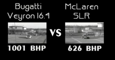 Bugatti Veyron vs Mercedes SLR